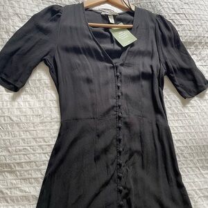 H&M Europe viscose goth dress NWT